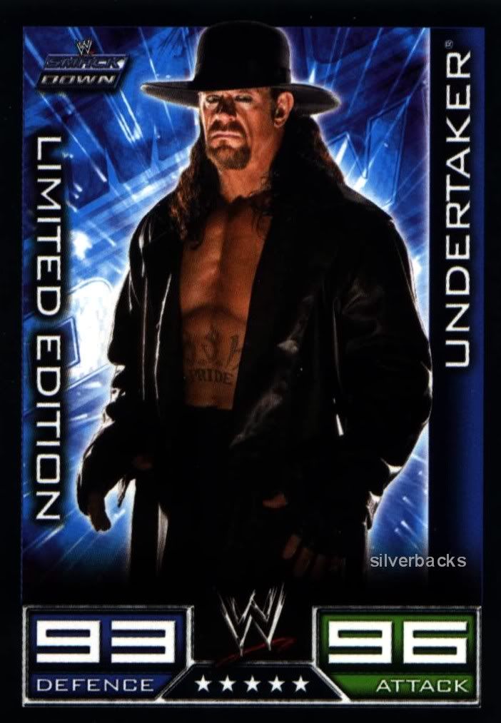 WWE Slam Attax card Limited Edition THE UNDERTAKER eBay